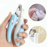 LED Pet Nail Clippers with Electric Grinder – Safe Trimming for Dogs & Cats